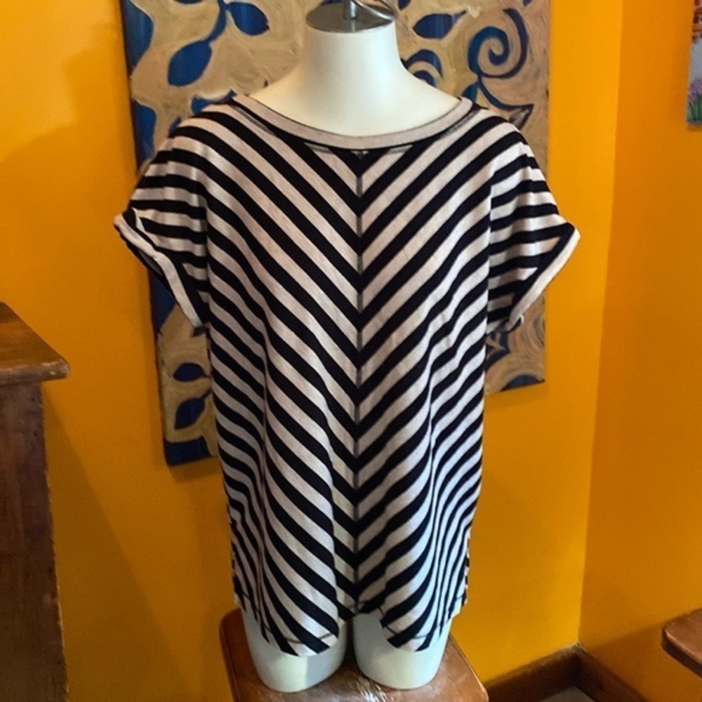 Loose Fitting Striped Top